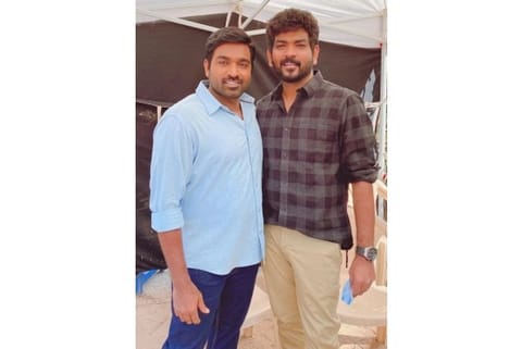 Actor Vijay Sethupathi and Director Vignesh Shivan (Image Credit: IANS)