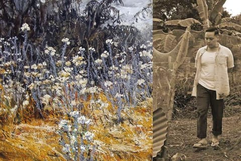 Artwork by Ranabir Saha (above), from Parvathi Nayar?s Chicken Run series (right)