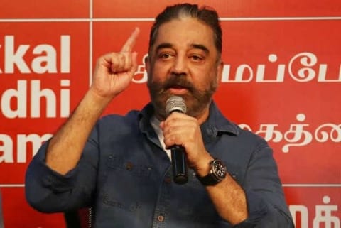 Kamal Haasan, leader of Makkal Needhi Maiam