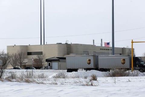 The U.S side of the Canada-US border
