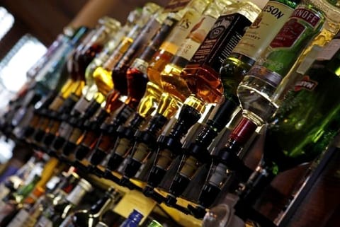 Bottles of alcohol (Credit: Reuters)