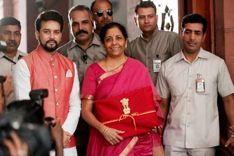 Union Finance and Corporate Affairs Minister Nirmala Sitharaman (Credit: Reuters)