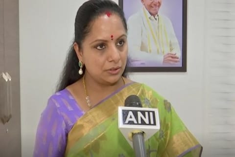 TRS MLC Kavitha Kalvakuntla (Image Credit: ANI)