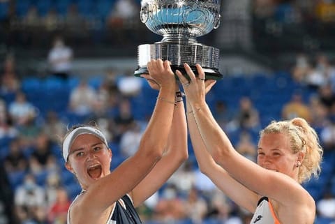 Barbora Krejcikova, left, and Katerina Siniakova  (Image Courtesy: AP)