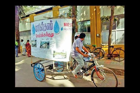 A tricycle explaining consequences of encroachments