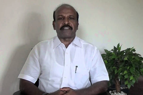 DMK candidate M Subramanian who won by a margin of 17,000 votes in Saidapet