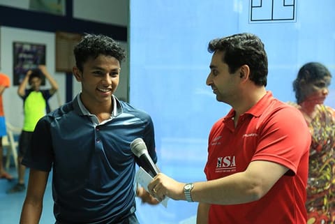 Velavan Senthilkumar (left) with Cyrus Poncha