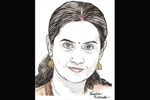 Dr Saundarya Rajesh, Founder-President, AVTAR Group (Illustration by Varghese Kallada)