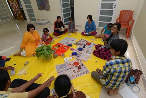 Kids and teachers engaging in after-school activities at Quest