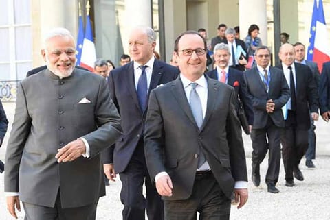 Prime Minister Modi and French President Francois Hollande