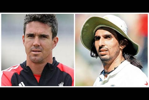Kevin Pietersen and Ishant Sharma