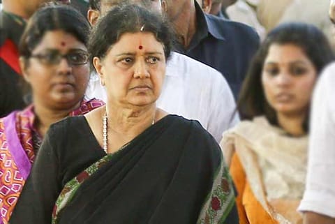 Ousted AIADMK leader and former general secretary of the party V K Sasikala