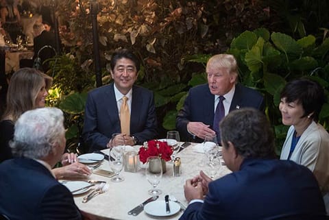 US President Donald Trump and Japanese Prime Minister Shinzo Abe