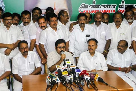 File photo of AIADMK deputy general secretary TTV Dinakaran