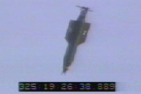 The GBU-43/B is launched from a MC-130E Combat Talon I at Eglain AirForce Base in US on Nov 21, 2003