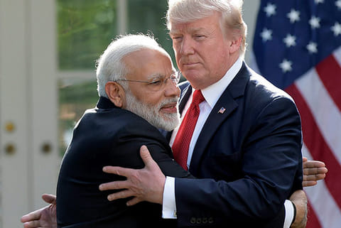 US President Donald Trump and PM Modi 