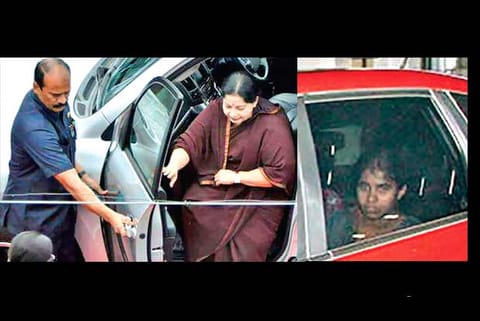 Veeraperumal seen attending to the late Chief Minister and Rani