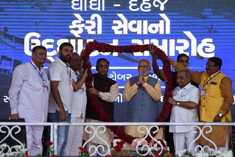PM Modi inaugurates ferry service