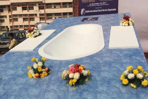 Worlds largest toilet(Twitter via Sulabh International)