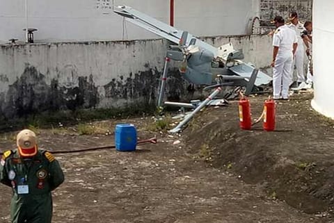 A Remotely Piloted Aircraft searcher crashed while taking off (Image creidt: ANI)