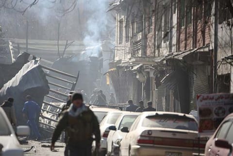 The explosion happened in a busy part of the city where the High Peace Council has offices