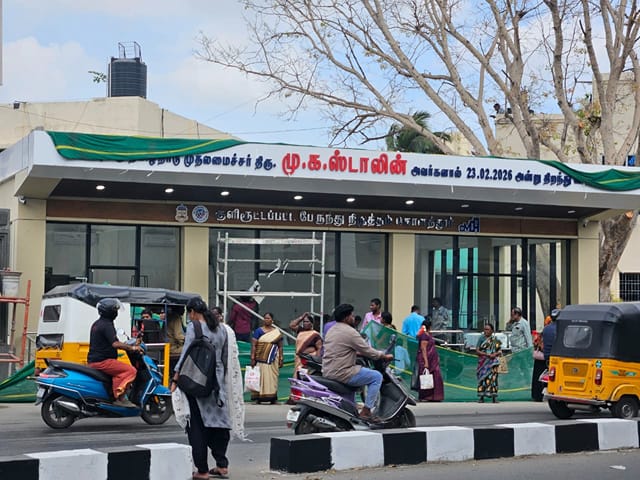 Kolathur AC bus shelter to be opened on February 23