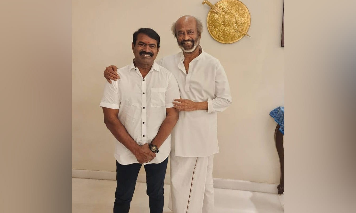 NTK chief Seeman meets Rajinikanth at his residence amidst political buzz
