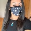 Carla Esparza, all masked up
