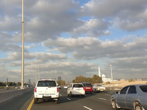 Cloudy skies in the UAE