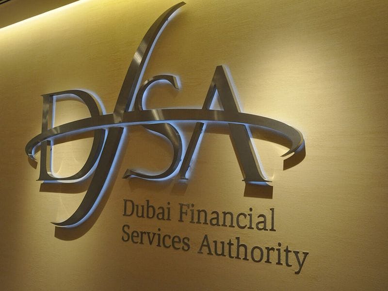 Exterior of the Dubai Financial Services Authority building in Dubai International Financial Centre.