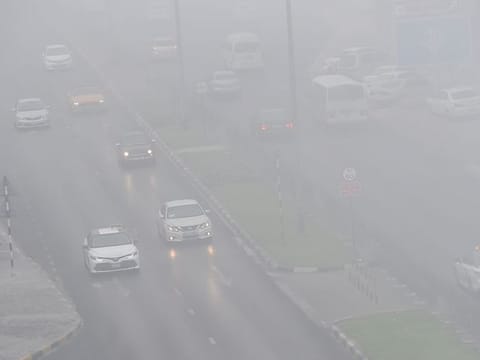 Fog and mist causes low visibility in Abu Dhabi. Photo for illustrative purposes.