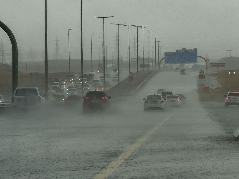 Rain in sharjah