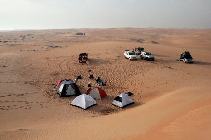 Camping in the Desert