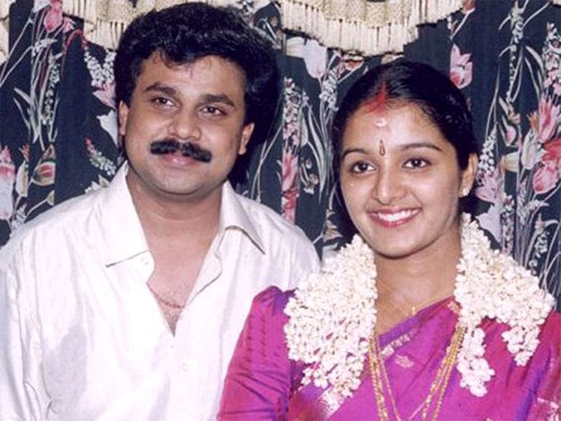 Dileep and Manju Warrier on their wedding day.