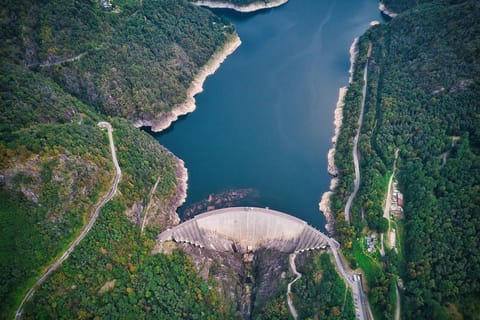 LIQUID BATTERY: A drone footage of a hydroelectric power plant in Switzerland. Unlike fossil-fuel-based power plants, there are no fuel costs associated with running a pumped-storage hydro facility, which accounts for up to 40 per cent of the European nation's overall power generation.