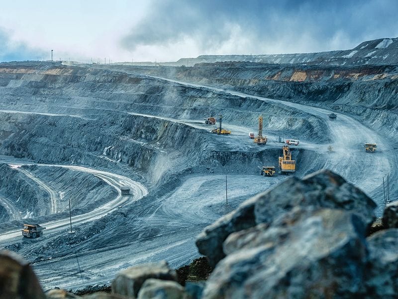 open pit mine