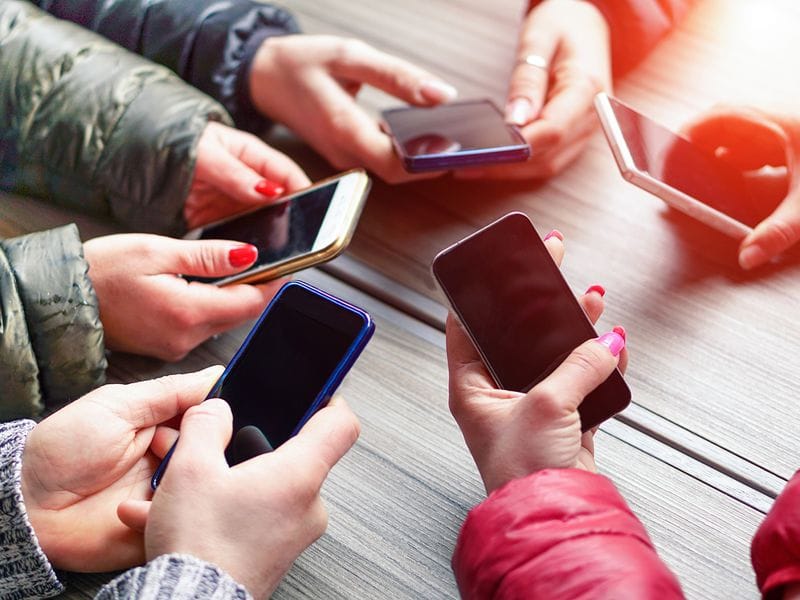 Children and phones