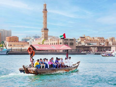 Glide across Dubai Creek on a traditional  abra and discover the city’s historic heart from bustling souks and mosques to heritage districts like Al Fahidi. For just Dh1, this timeless mode of transport offers more than just a scenic ride.