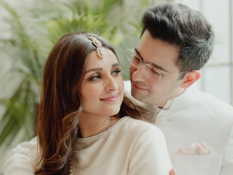 Parineeti Chopra and Raghav Chadha.