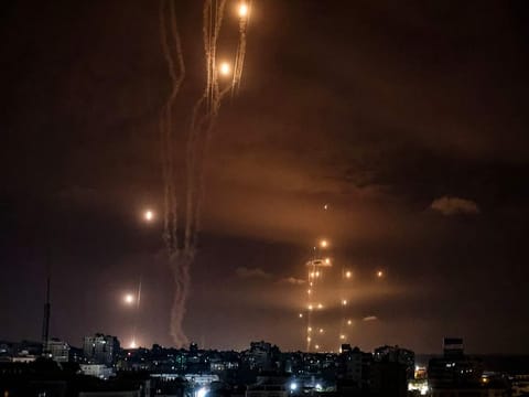 The Israeli Iron Dome defence missile system in action. File photo taken on October 7, 2023. 