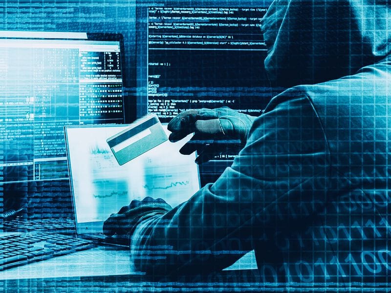 Stock cyber crime hacking