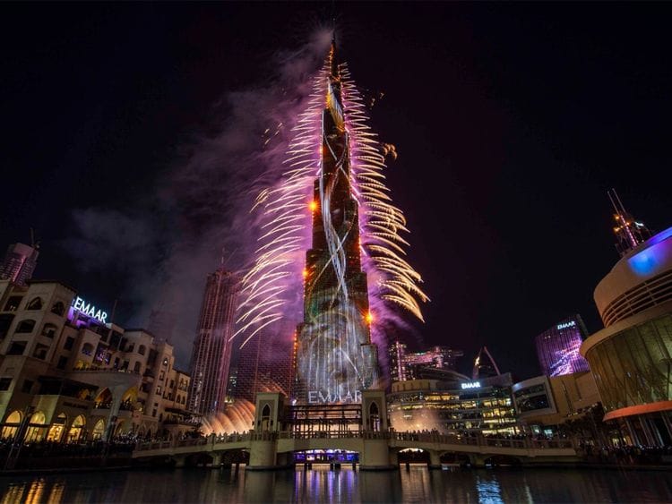 NYE 2021 burj khalifa