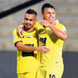 Al Wasl’s Fabio de Lima celebrates with a teammate during the AGL match against Dibba.