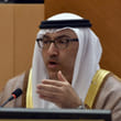 Abdul Rahman Mohammad Al Owais, Minister of Health and Prevention and Minister of State for FNC Affairs, during the FNC session on Tuesday.