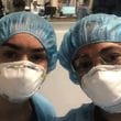 Dr Faryal Waqar (left) with a colleague