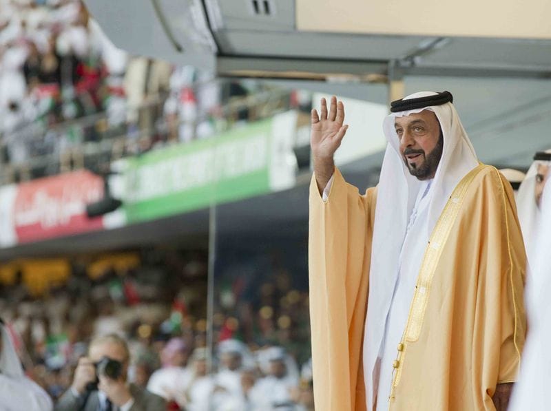 Sheikh Khalifa was elected for presidency on November 3, 2004