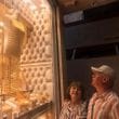 German couple Karl and Rosemarie, both 70, on a visit to Dubai are amazed by the quality, the shine and the variety of gold jewellery