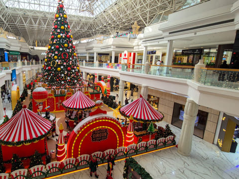 Christmas decoration at Wafi mall.