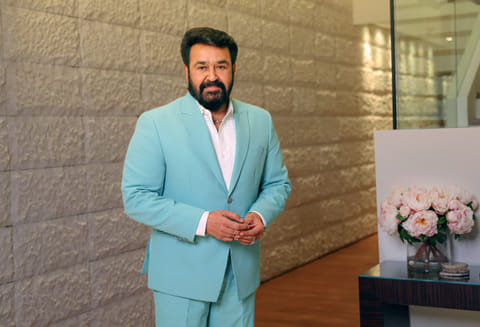 Malayalam actor Mohanlal during an interview with Gulf News in Dubai. 