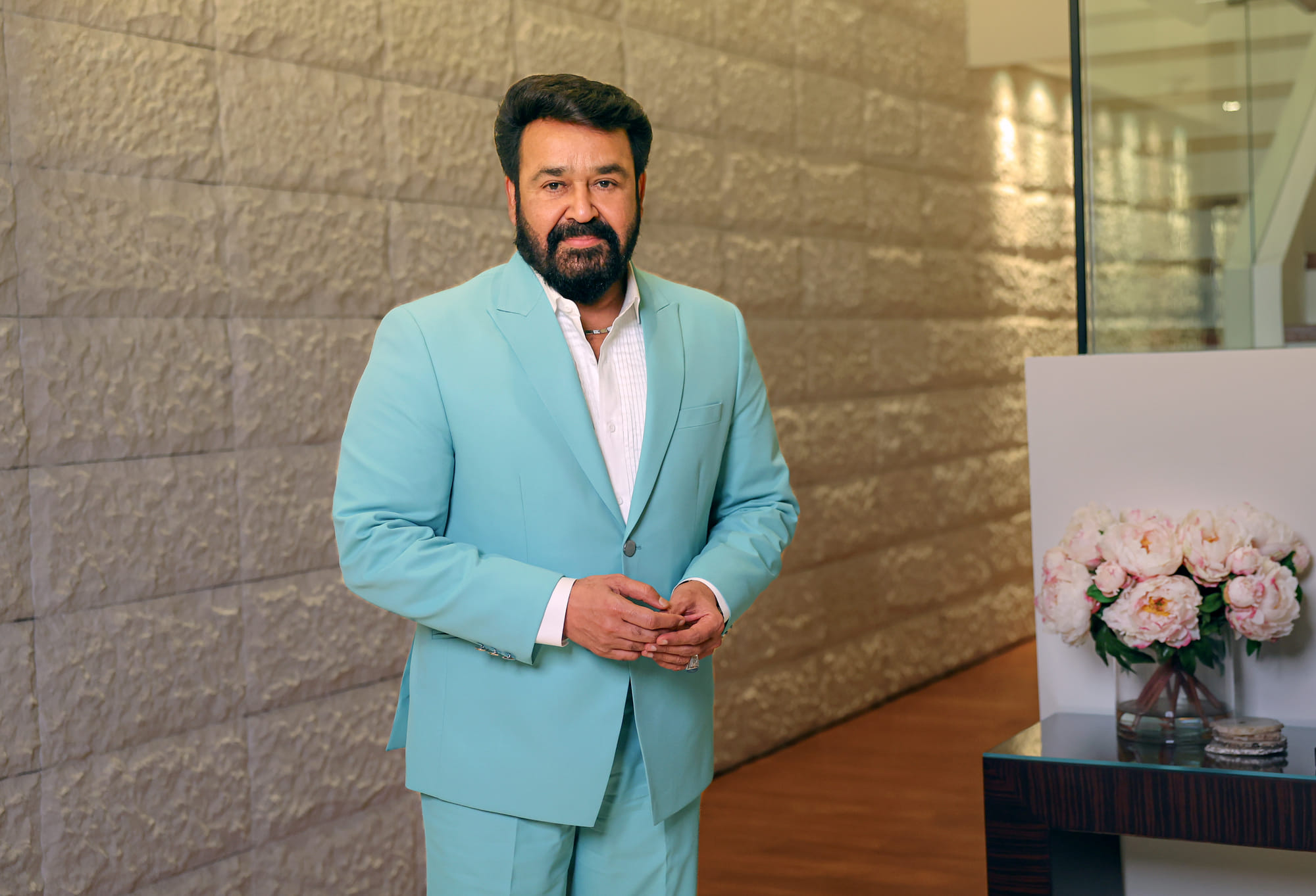 Malayalam actor Mohanlal during an interview with Gulf News in Dubai. 